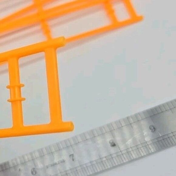 K'nex Lot 16 Roller Coaster Flexible Track Pieces Orange Replacement Parts 8.5" - Picture 7 of 9